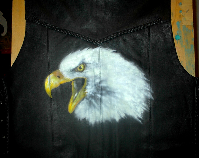 Eagle Head Vest by Vicki Krinke