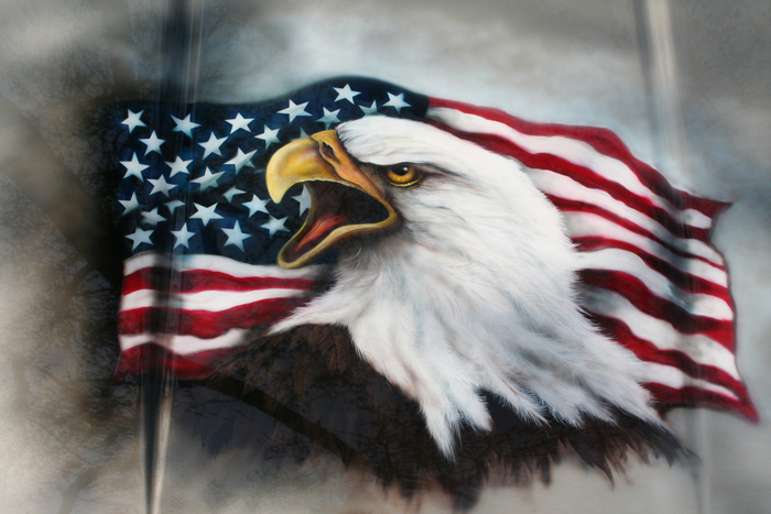 Bald Eagle Car Hood