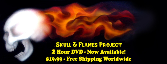 Skull & Flames Airbrushing Training Video