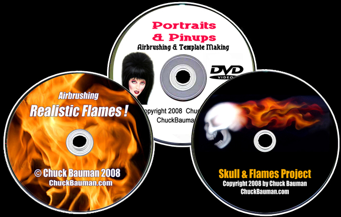 Top three airbrushing instructional DVDs Discount Deal!