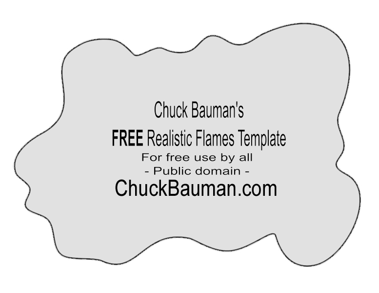 Free realistic flames template Number 9
