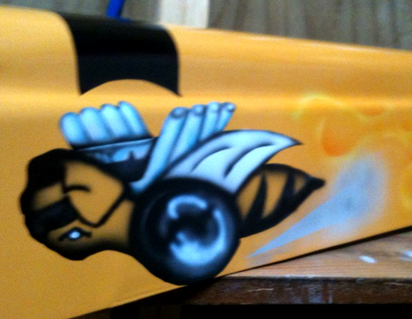 Kustom KultureRacing Mower Hood Art